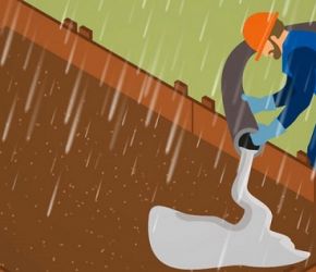 Trường hợp đổ bê tông gặp trời mưa thì nên xử lý như thế nào?
